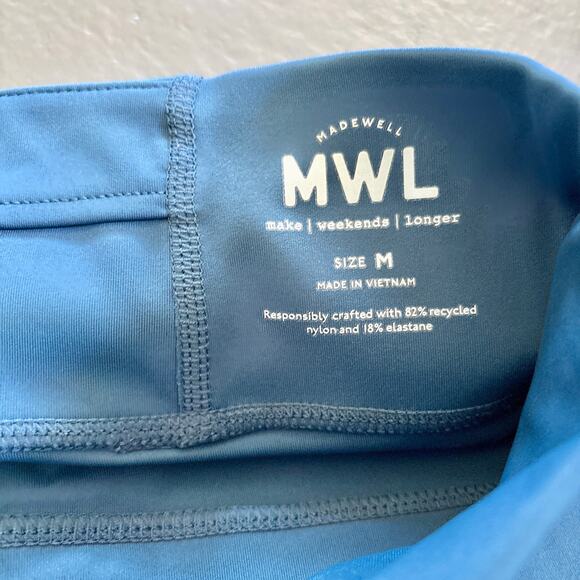 Madewell MWL Form High-Rise 25" Blue Leggings Medium - Picture 9 of 14